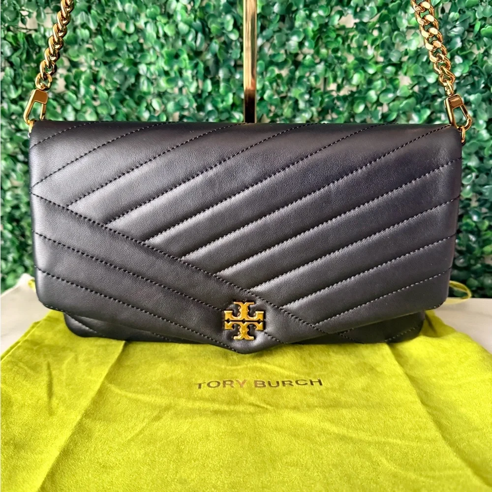 Tory Burch Black Quilted Kira Shoulder Bag